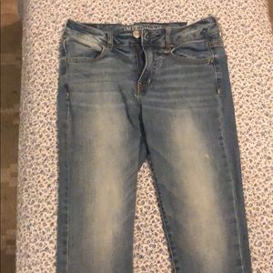 High waisted skinny jeans